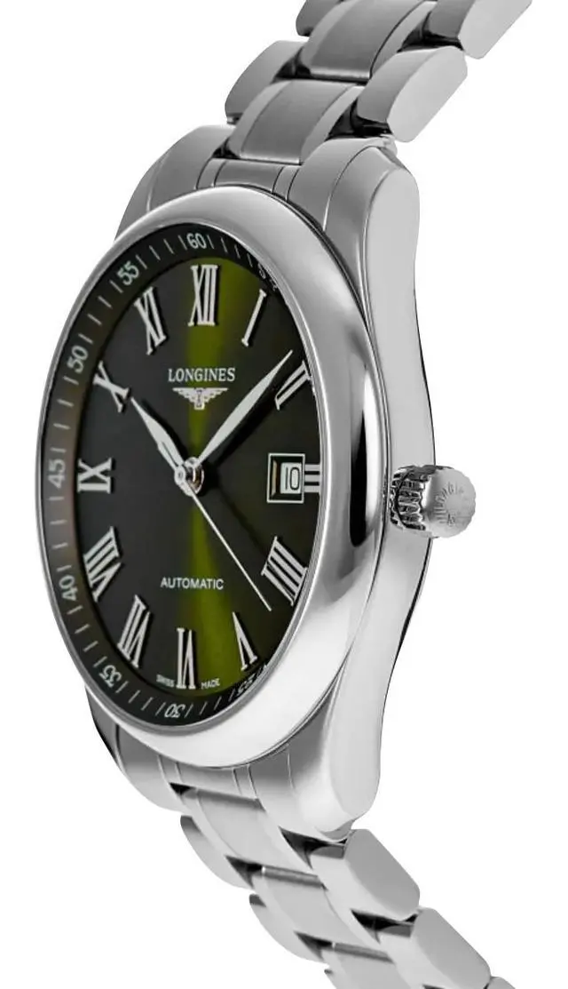 Alt view image 6 of 7 - Longines Master Collection Automatic Stainless Steel Green Dial Date Mens Watch L2.893.4.09.6