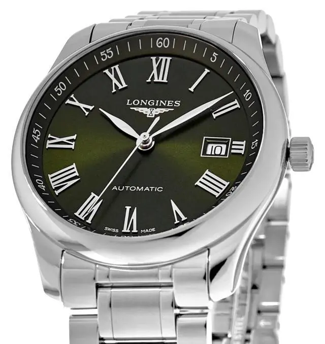 Alt view image 7 of 7 - Longines Master Collection Automatic Stainless Steel Green Dial Date Mens Watch L2.893.4.09.6