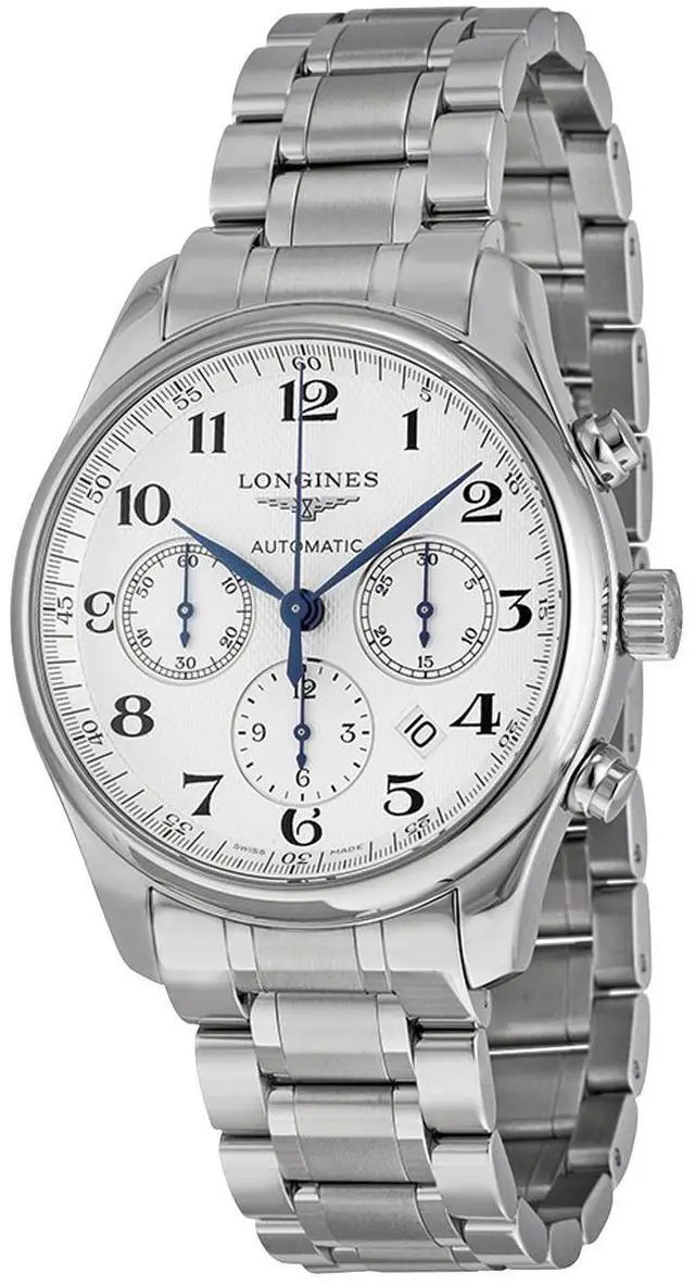 Main image of Longines Master Collection Automatic Chronograph Stainless Steel Silver-Tone Dial Date Mens Watch L2.759.4.78.6