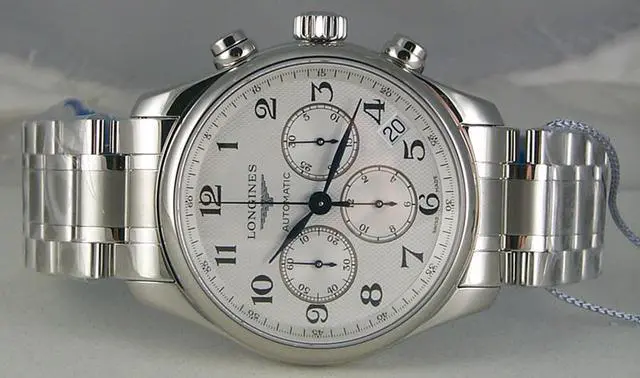 Alt view image 6 of 7 - Longines Master Collection Automatic Chronograph Stainless Steel Silver-Tone Dial Date Mens Watch L2.759.4.78.6