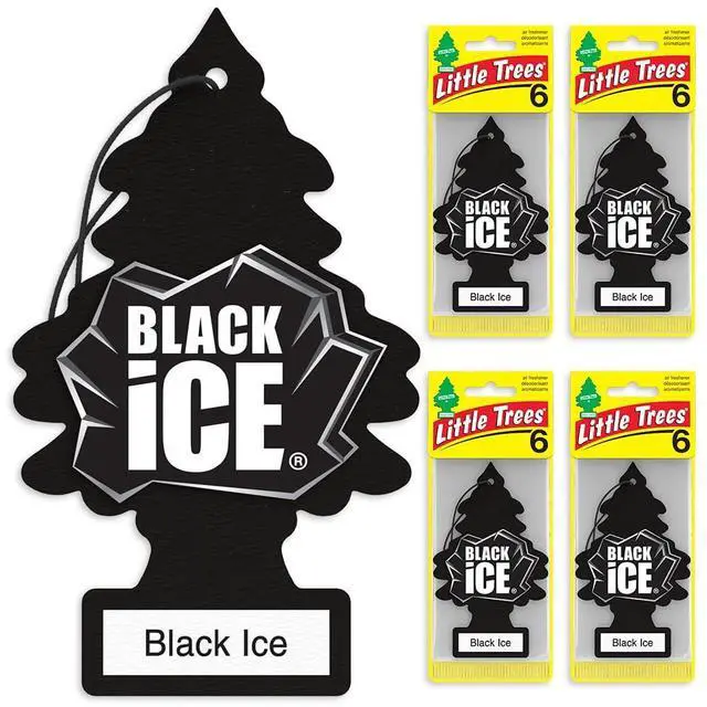 Alt view image 2 of 7 - Car Air Freshener | Hanging Tree Provides Long Lasting Scent for Auto and Home | Black Ice, 24 Air Fresheners