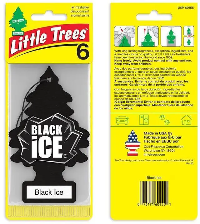 Alt view image 3 of 7 - Car Air Freshener | Hanging Tree Provides Long Lasting Scent for Auto and Home | Black Ice, 24 Air Fresheners