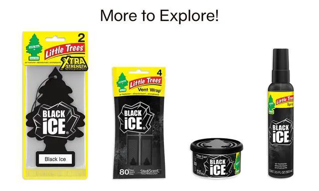 Alt view image 7 of 7 - Car Air Freshener | Hanging Tree Provides Long Lasting Scent for Auto and Home | Black Ice, 24 Air Fresheners