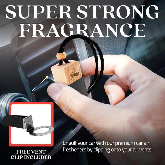 Alt view image 3 of 7 - Greed Car Air Freshener for Men | Perfume Inspired Fragrances | Strong Car Freshener with Odour Eliminator Technology | Air Freshener | Long Lasting Automotive Freshener by Perfa