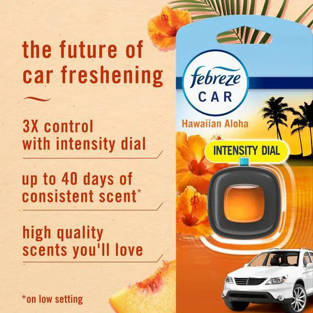 Alt view image 2 of 7 - Car Air Freshener, Odor-Fighting Automotive Vent Clip, Scented Car Accessories, Long Lasting for Strong Odors, Hawaiian Aloha Scent, 4 Count
