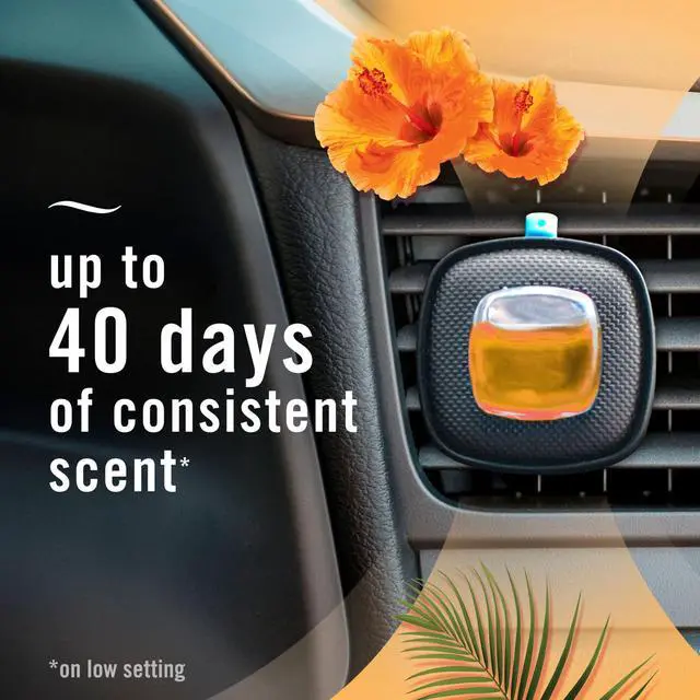 Alt view image 4 of 7 - Car Air Freshener, Odor-Fighting Automotive Vent Clip, Scented Car Accessories, Long Lasting for Strong Odors, Hawaiian Aloha Scent, 4 Count