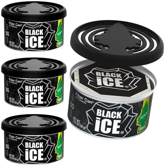 Main image of Car Air Freshener | Fiber Can Provides Long Lasting Scent for Auto or Home | Recycled Fiber | Black Ice, 4 Air Fresheners