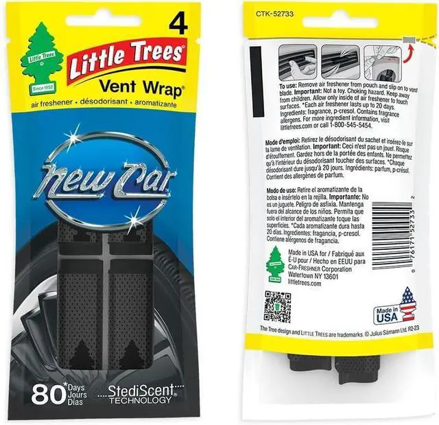 Alt view image 4 of 6 - Car Air Freshener | Vent Wrap Provides Long Lasting Scent, Invisibly Fresh | New Car Scent, 16 Air Fresheners