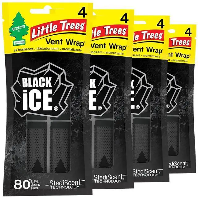 Main image of Car Air Freshener | Vent Wrap Provides Long Lasting Scent, Invisibly Fresh | 16 Air Fresheners | Black Ice