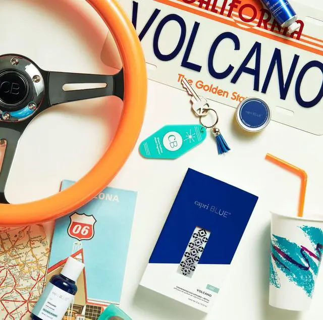 Alt view image 6 of 7 - Volcano Fragranced Car Diffuser with Refills - Volcano Car Air Freshener Diffuser - Includes Tropical Fruit Scented Refills