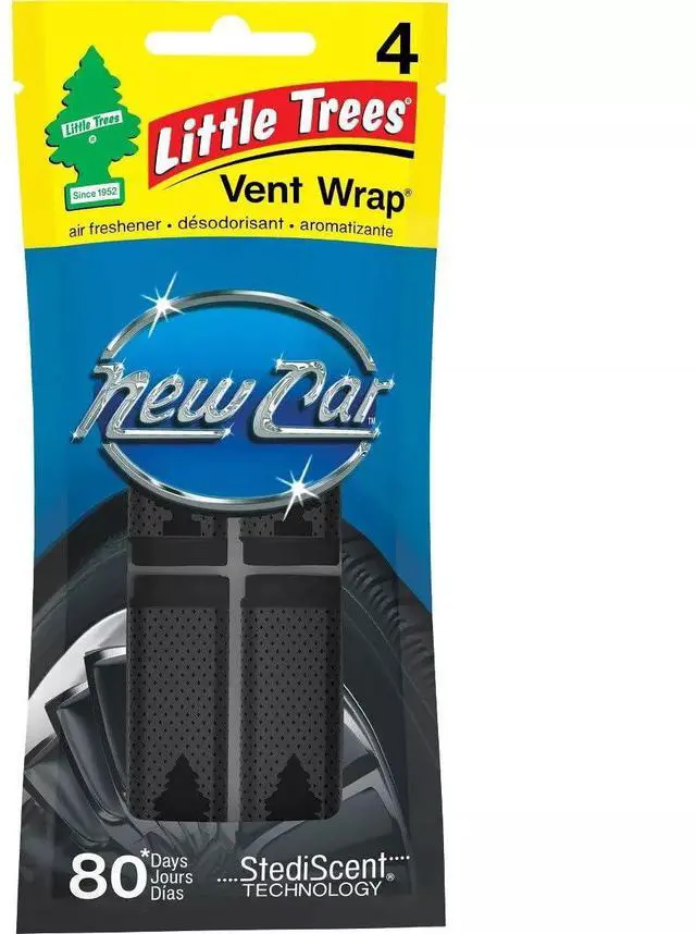 Main image of Car Air Freshener | Vent Wrap Provides Long-Lasting Scent, Invisibly Fresh! | New Car Scent, 16 count, (4) 4-Packs