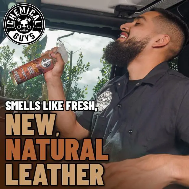 Alt view image 5 of 7 - Leather Scent Premium Air Freshener & Odor Eliminator Car Air Freshener Leather Scent Eliminates Odors and Refreshes Cars, Trucks, SUVs and RVs, 16 oz