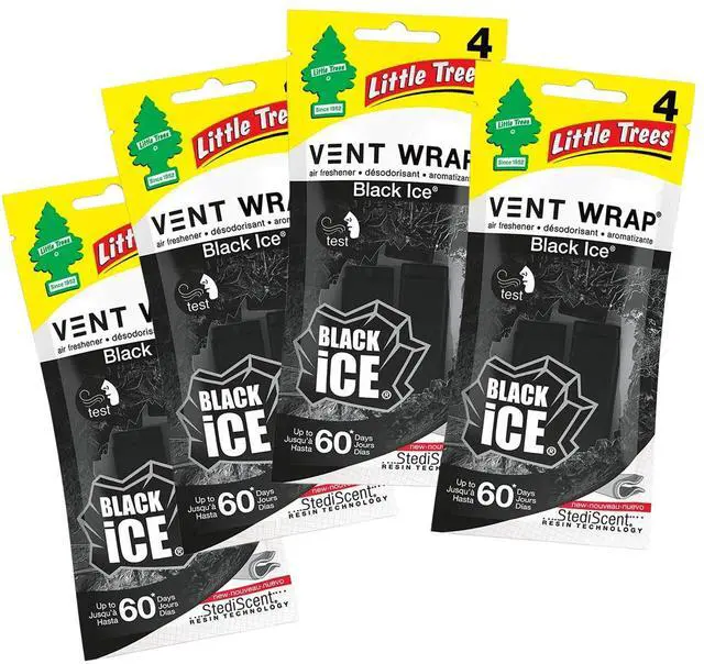 Main image of Vent Wrap Air Freshener 4-Packs Car Air Freshner (Black Ice)