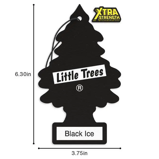 Alt view image 6 of 6 - Car Air Freshener | Xtra Strength Provides Long-Lasting Scent for Auto or Home | Extra Boost of Fragrance | Black Ice, 24 Air Fresheners