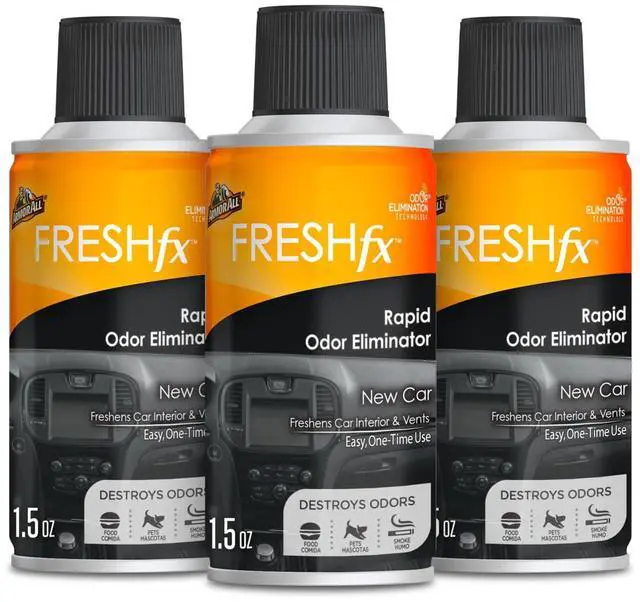 Main image of Fresh Fx Odor Eliminator Car Fogger (3 Count), Car Air Freshener, New Car Scent