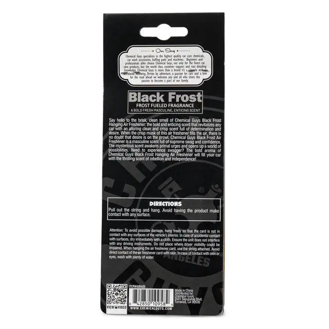 Alt view image 7 of 7 - Hanging Air Freshener, Black Frost Scent 6 Pack, Great for Cars, Trucks, SUVs, RVs, Home, Garage, Workspace, Dorm Room & More (2 x 3 Packs) - AIR40502