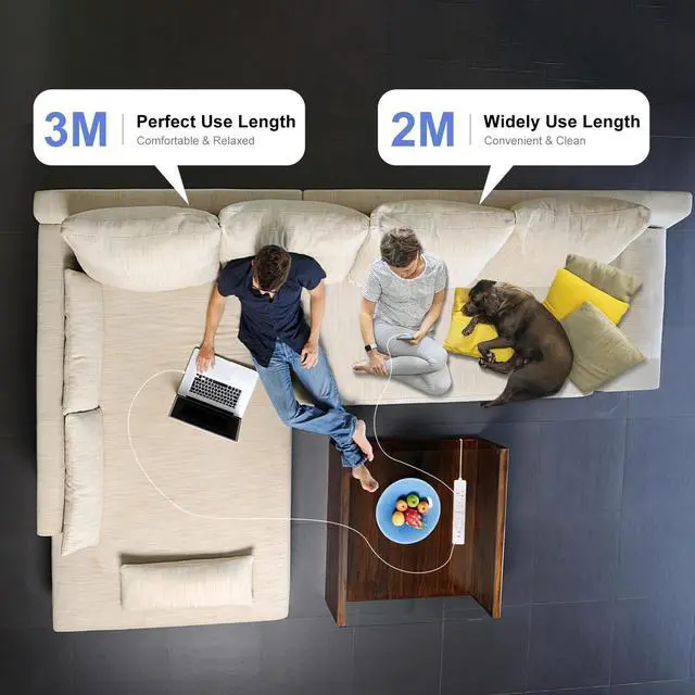 Alt view image 4 of 7 - 240W USB C Charging Cable for MacBook Pro/Air & for iPhone 17/16 Pro Max, MFi Certified 48V/5A Super Fast Charger Cord 6ft+10ft, PD 3.0 Compatible with iPad Pro 12.9/11, Samsung S25/S24(2-Pack)