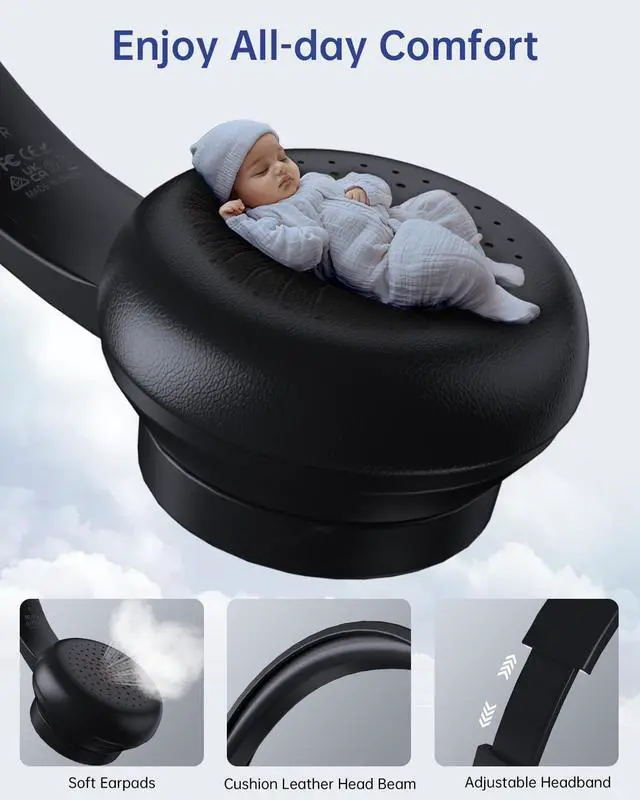 Alt view image 5 of 7 - USB Headset with Microphone for PC, Wired Headphones with Mic USB Headsets with Noise Cancelling Microphone, Computer Headset with Microphone for Home Office Online Class Teams SkypeBlack