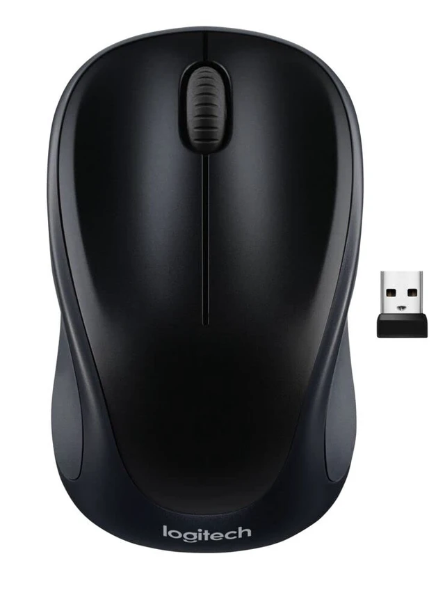 Alt view image 3 of 5 - M317 Compact Ambidextrous 2.4 GHz Wireless Mouse - Black | Ambidextrous with 2.4 GHz USB-A Nano Receiver, 1000 dpi optical tracking, 12-months battery life, PC, Mac, laptop compatible