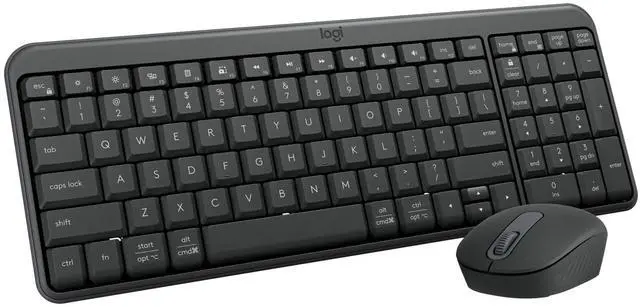 Main image of MK250 Bluetooth Wireless Mouse and Keyboard Combo: Fast & Easy Connectivity, Compact Wireless Keyboard, Ambidextrous Mouse, Durable Build - Windows/MacOS - Graphite