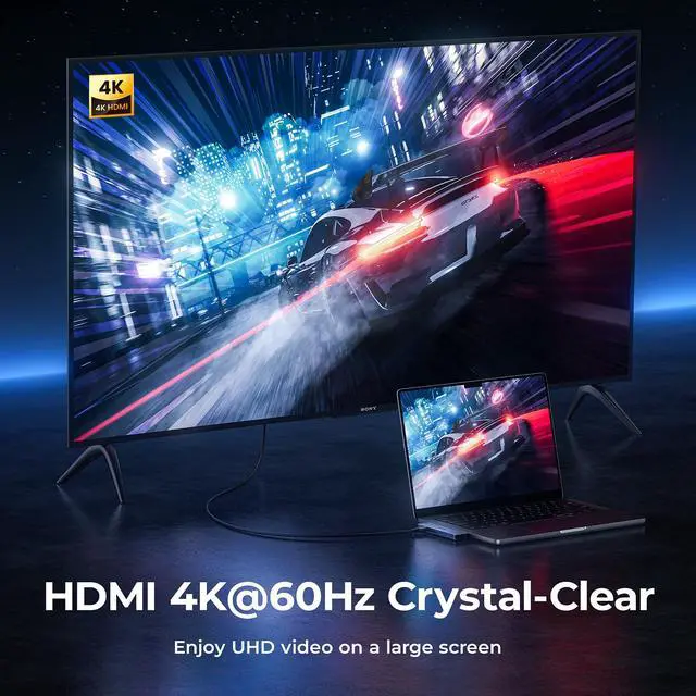 Alt view image 6 of 7 - USB C Adapter HDMI Hub for MacBook Pro/Air M1 M2 M3 2024 2023 13" 15" 16",Mac USB Adapter 7-in-2, MacBook Accessories with HDMI, USB C and 3 USB A 3.0 Data Ports, SDµSD Card Reader