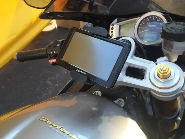 Alt view image 4 of 7 - Universal Motorcycle Phone Mount Kit Fork Stem GPS/Smartphone Holder Fits 13-24 mm Stem Secure Motorcycle Cellphone Mount - Made in USA