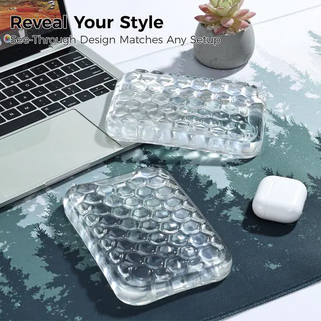 Alt view image 2 of 7 - Ergonomic Elbow Rest for Desk, Gel Keyboard Wrist Rest Support, Arm Rest Pad for Mouse, 2 Pack