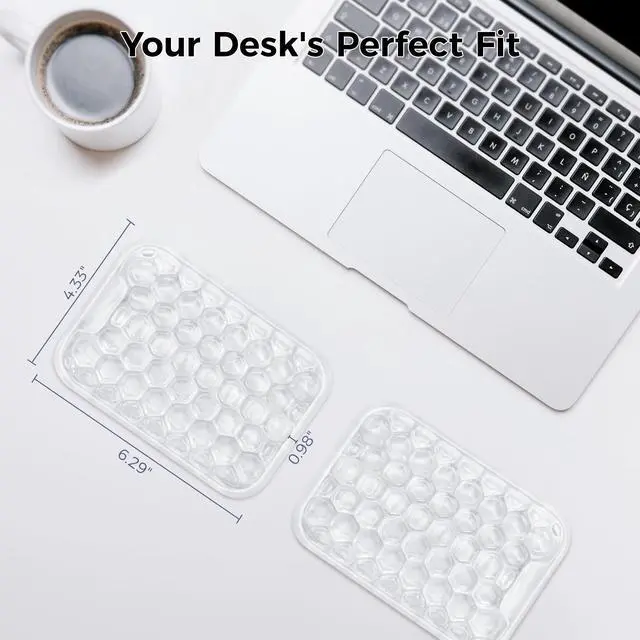 Alt view image 6 of 7 - Ergonomic Elbow Rest for Desk, Gel Keyboard Wrist Rest Support, Arm Rest Pad for Mouse, 2 Pack