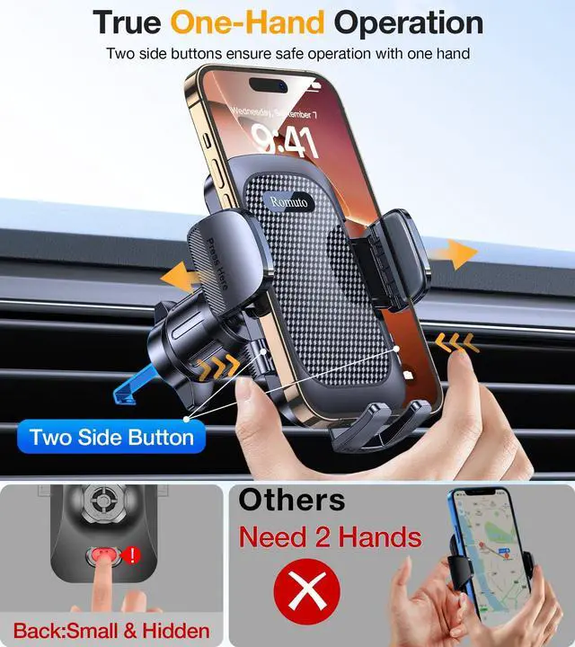 Alt view image 6 of 7 - Phone Holders for Your Car Phone Holder MountSuper SuctionCell Phone Holder for Car Accessories for Women Men360° Adjustable Suction Phone Mount for Car, Window, Bathroom for iPhone Samsung
