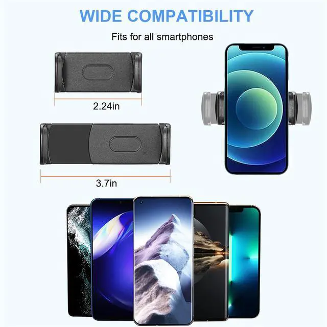 Alt view image 4 of 7 - Mic Stand Phone Holder, Flexible Phone Holder for Microphone Stand, Adjustable iPhone Mic Stand Holders, Music Stands Phone Holders for iPhone 14 13 12 MAX Pro Samsung Galaxy All Smartphones