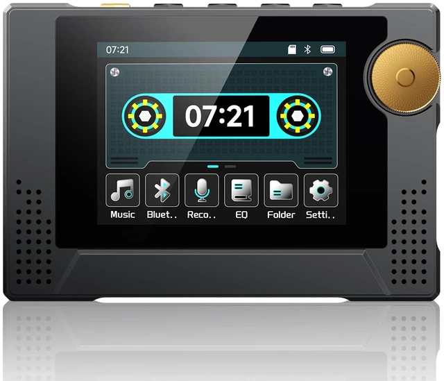 Main image of 64GB 80s Retro MP3 Player with HD Speaker,MP3 Cassette Nostalgia Player,Dynamic Retro UI,Tape Drive Shape,Portable Bluetooth MP3 Music Player 50 Hours Long Battery Life, 2.4" Touchscreen (Black)