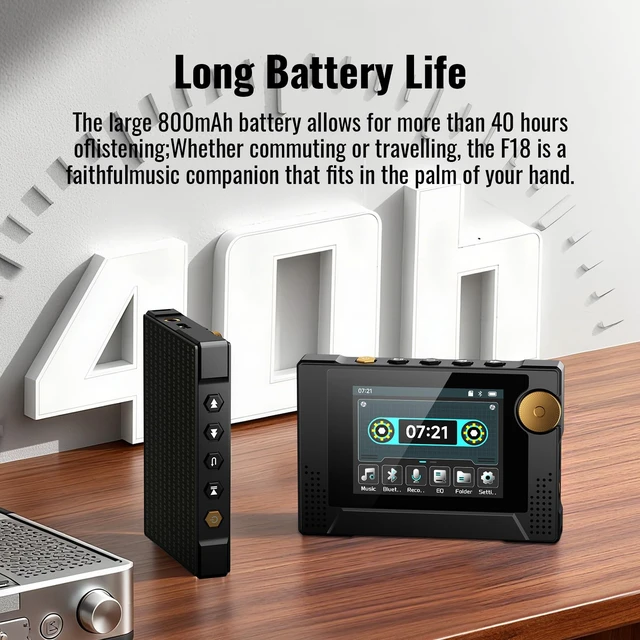 Alt view image 6 of 7 - 64GB 80s Retro MP3 Player with HD Speaker,MP3 Cassette Nostalgia Player,Dynamic Retro UI,Tape Drive Shape,Portable Bluetooth MP3 Music Player 50 Hours Long Battery Life, 2.4" Touchscreen (Black)