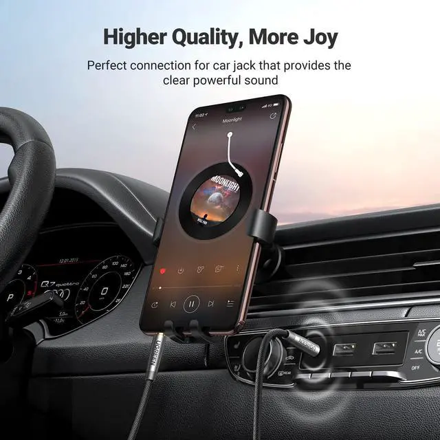 Alt view image 7 of 7 - 3.5mm Audio Cable Nylon Braided Aux Cord Male to Male Stereo Hi-Fi Sound for Headphones Car Home Stereos Speakers Tablets Compatible with iPhone iPad iPod Echo More 16FT