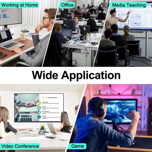 Alt view image 6 of 7 - Switch 2 Monitors 2 Computers 4K@60Hz,DP+HDMI USB3.0 Dual Monitor KVM Switches with 4 USB 3.0 Port,Wired Remote,USB3.0 Cables Included(4K60Hz 2 PC 2 Monitor KVM)