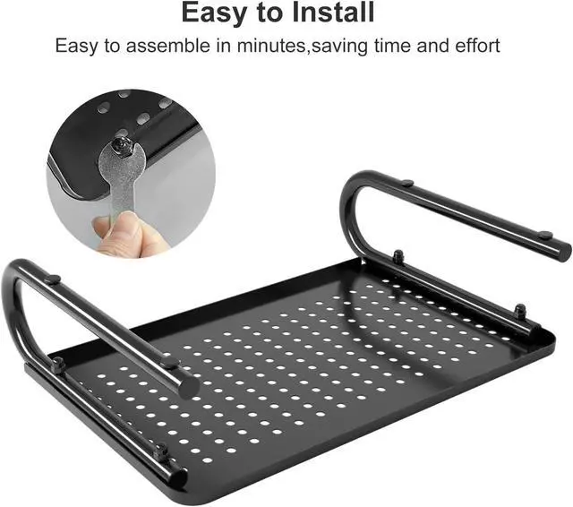 Alt view image 7 of 7 - Monitor Stand Riser for Computer,Laptop,Printer, Notebook and All Flat Screen Display with Vented Metal Platform and 4 Inches Height Underneath Storage (MST004)
