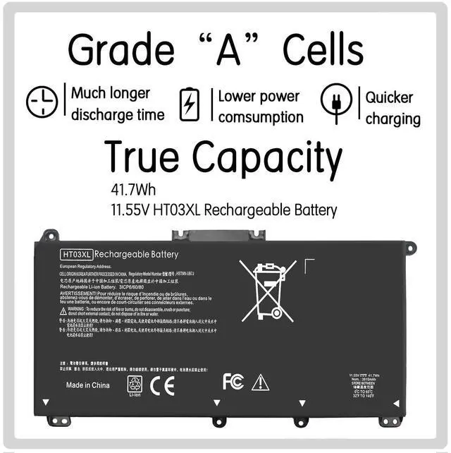 Alt view image 2 of 6 - HT03XL L11119-855 Battery Replacement for HP Pavilion 15 15-DA 15-DB 15-CS 15-DW 15-DY 17-by 17-CA 14-CE 14-CF 14-DF Series 15-CW1XXX 15-DB0004DX 15-DA0014DX HSTNN-UB7J HSTNN-DB8R Laptop