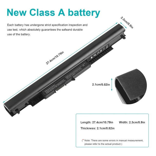 Alt view image 3 of 7 - 807956-001 Laptop Battery for HP Spare 807957-001 807612-421 807611-421 807611-131 HS04 HS03 HSTNN-LB6U 15-AY039WM 15-AY041WM 15-AY009DX 15-AY052NR TPN-I119 TPN-I120 TPN-I124 240 245 246 250 256 G4/G5