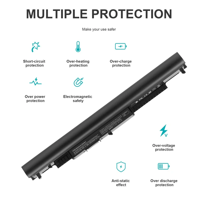 Alt view image 6 of 7 - 807956-001 Laptop Battery for HP Spare 807957-001 807612-421 807611-421 807611-131 HS04 HS03 HSTNN-LB6U 15-AY039WM 15-AY041WM 15-AY009DX 15-AY052NR TPN-I119 TPN-I120 TPN-I124 240 245 246 250 256 G4/G5
