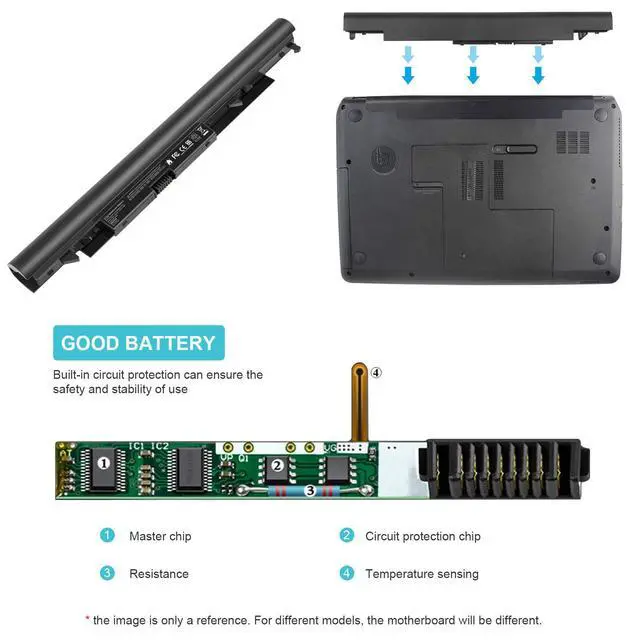 Alt view image 7 of 7 - 919700-850 Laptop Battery for HP Spare 919681-221 919682-121 919682-421 919682-831 919701-850 JC03 JC04 15-BS000 15-BW000 15-bs0xx 15-BS113DX 15-BS013DX 15-BS015DX 15-BS115DX 15-BS060WM 15-BS070WM