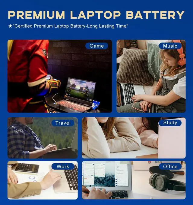 Alt view image 2 of 7 - LK03XL Replacement Battery for HP Envy x360 15m-cn0012dx/15m-cn0011dx Convertible Laptop, 3-Cell 52.5WH Li-ion Battery Compatible with LK03XL/LK03, CE/FCC/RoHS Certified, 12-Month Warranty