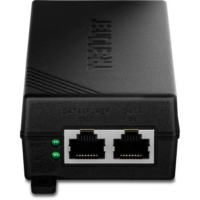 Alt view image 4 of 5 - Gigabit PoE+ Injector, TPE-114GI, Supplies PoE (15.4W), PoE+(30W), Network A PoE Device Up to 100m (328 ft), Plug & Play, NDAA & TAA Compliant, Black