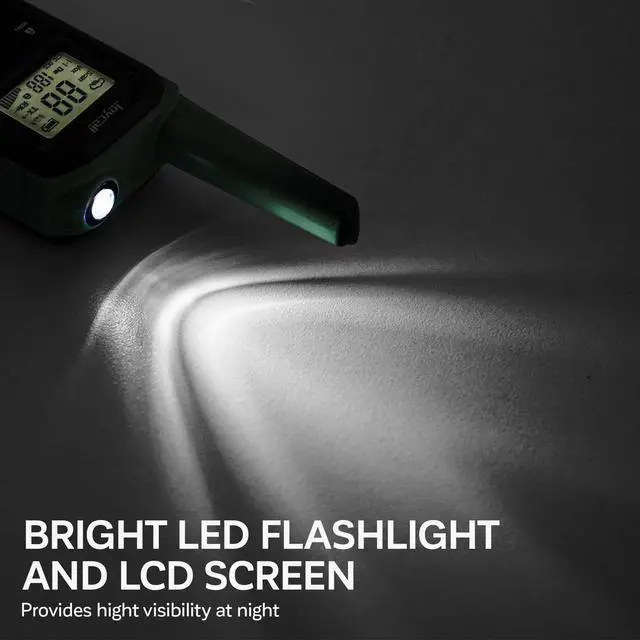 Alt view image 6 of 7 - Long Range Walkie Talkies for Adult with NOAA Weather Alert Portable Walkie Talkies Rechargeable 22 Modifiable FRS Two Way Radios with Charger Cable &1400mAh Li-ion Battery (Blue)