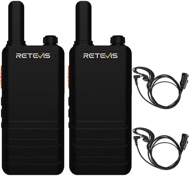 Main image of RT22P Walkie Talkies Long Range, Rechargeable FRS Two Way Radios with Earpiece for Adults, New Version of RT22(2.0), 1620mAh, USB-C, VOX, Handheld Small 2 Way Radio for Camping Hiking(2 Pack)