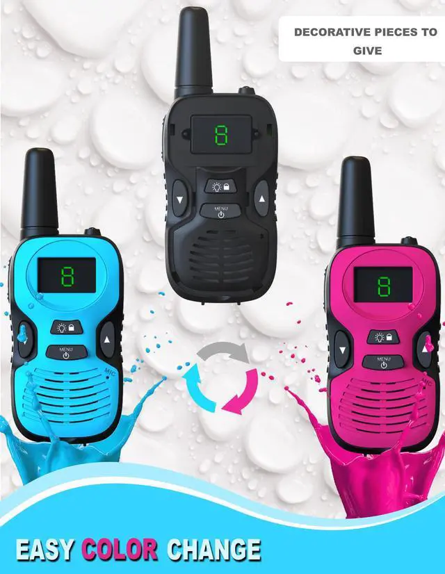 Alt view image 2 of 6 - Walkie Talkies for Kids Rechargeable 4 Pack - Outdoor Hiking Camping Toys