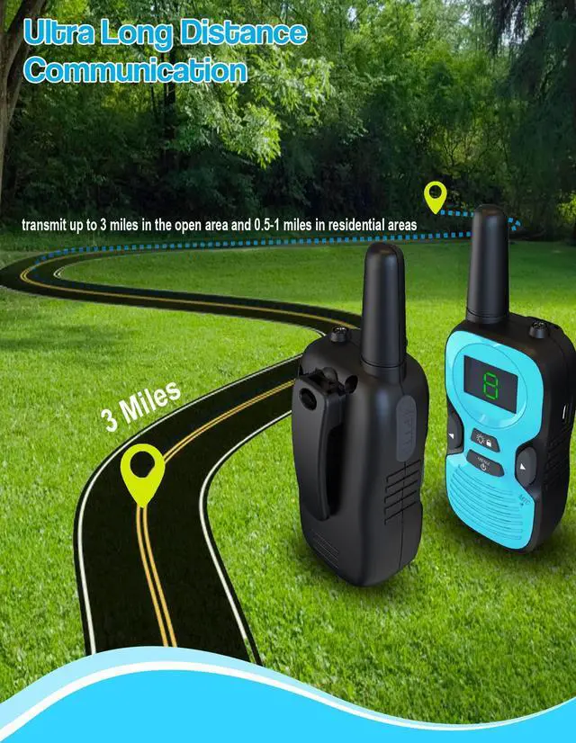 Alt view image 4 of 6 - Walkie Talkies for Kids Rechargeable 4 Pack - Outdoor Hiking Camping Toys