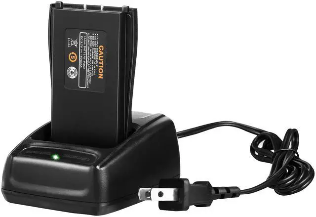 Alt view image 4 of 7 - Rechargeable Long Range Two-Way Radios with Earpiece 4 Pack Arcshell AR-5 Walkie Talkies Li-ion Battery and Charger Included
