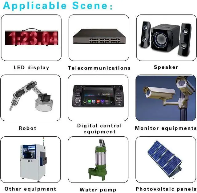 Alt view image 6 of 6 - DC 12V Step Up to 48V 6A Boost Converter 288W DC Voltage Regulator Power Converter Transformer for Golf Cart Club Car Solar System