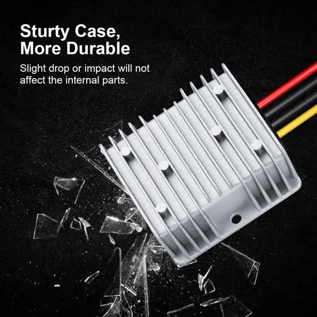 Alt view image 3 of 5 - 48V Step Down 12V 360W 30A DC/DC Voltage Regulator Golf Cart Reducer Converter Waterproof Module Transformer for Truck,Cart ScooterForklifts, Car