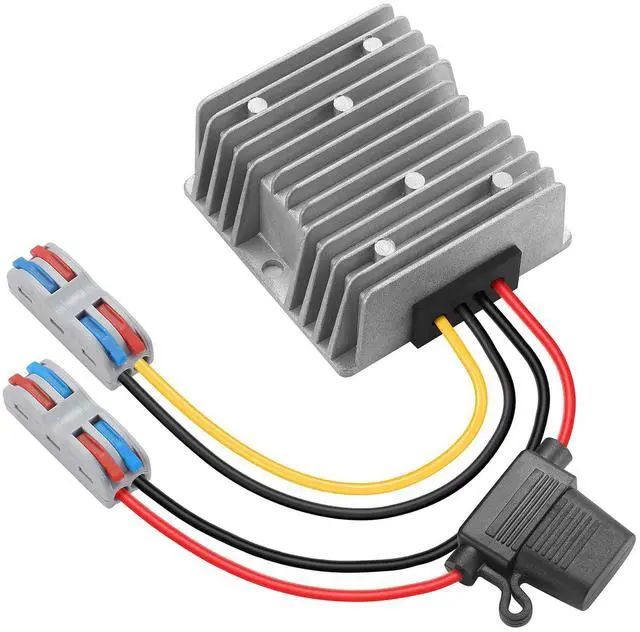Main image of 24V 36V 48V 60V to 12V 20A 240W DC-DC Buck Converter - Heavy Duty Waterproof 48V Step Down to 12V Voltage Regulator for Golf Carts - Overcurrent & Overtemperature Protection