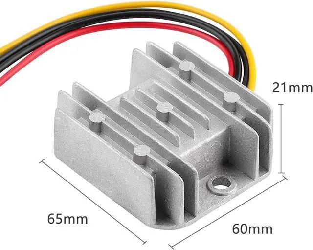 Alt view image 6 of 7 - Voltage Regulator Reducer DC 8V ~ 40V to 12V 3A 36W Converter- DC 36V 24V 18V to 12V Step Down Up Converter Regulator Waterproof Module Transformer for Golf Cart Club Car